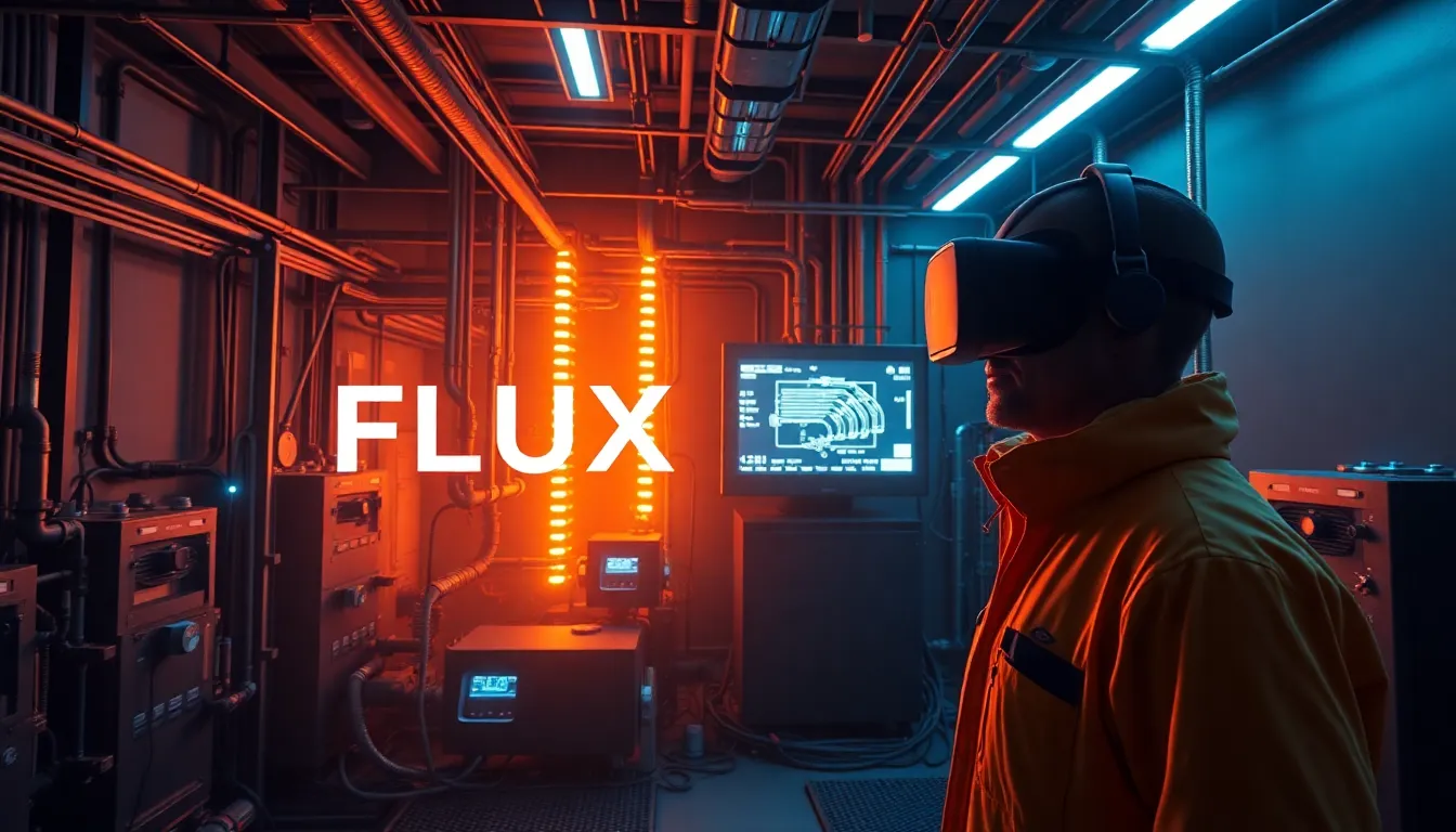 Session de formation en réalité virtuelle pour les professionnels de l'énergie, illustrant des simulations réalistes de systèmes électriques.